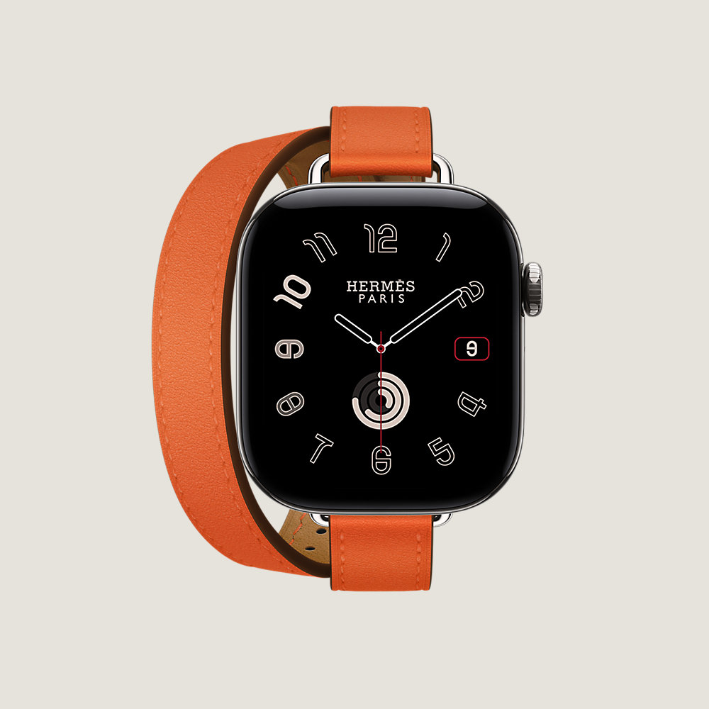 Series 12 case & Band Apple Watch Hermès Double Tour 42 mm